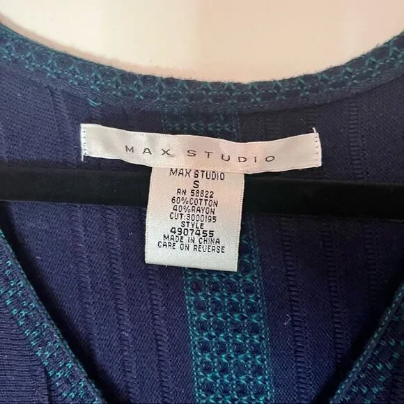 Max Studio V-Neck A Line Sweater Dress - Picture 3 of 8